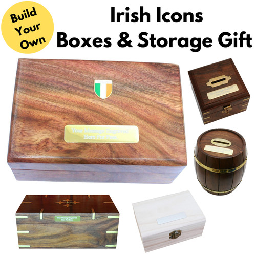Irish icons wooden boxes post - boxes,,