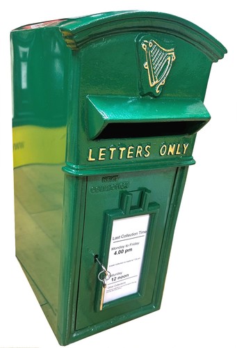 Irish cast iron large post - cast, box