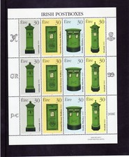 IRISH POST BOXES  FULL SHEET